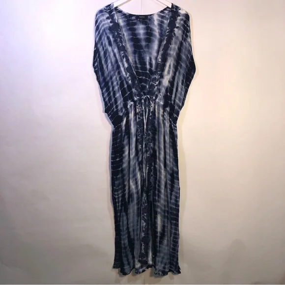 Torrid Boho Tie Dye Floral Embroidered Beach Cover Up - Picture 2 of 16